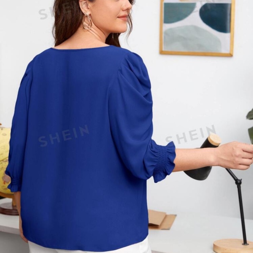 Blue blouse. - Picture 3 of 3